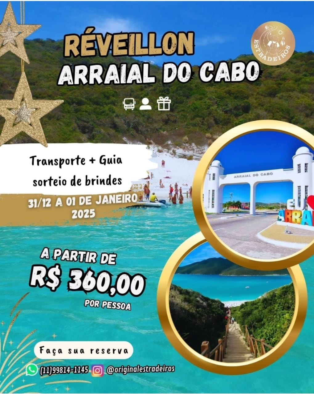 ARRAIAL DO CABO – BATE VOLTA – RÉVEILLON - RJ